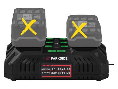 Cargador rápido dual para baterías