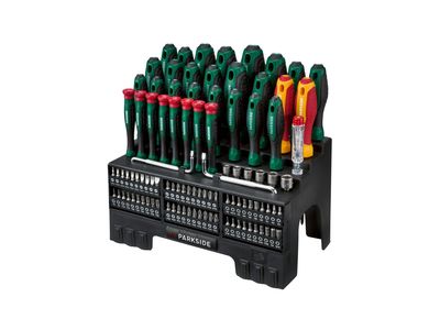 Screwdriver and bit set, 101 pieces