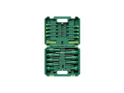 Screwdriver and bit set, 37 pieces