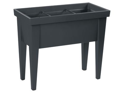 Raised planter with cover