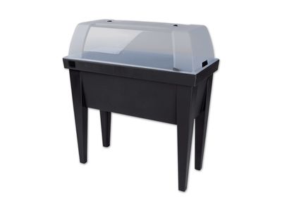 Verhoogde plantenbak met hoes