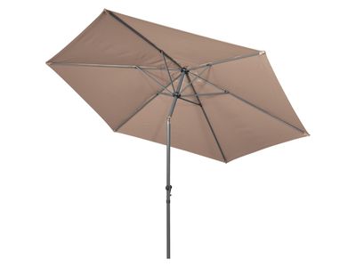 Parasol, marrón-gris, 3 m