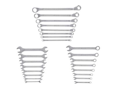 Juego de llaves abiertas, de estrella o combinadas