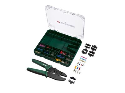 Connector crimping pliers with accessories 5-in-1, 181-piece set