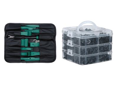 Grapas de sujeción y bridas / herramientas para quitar embellecedores de coche