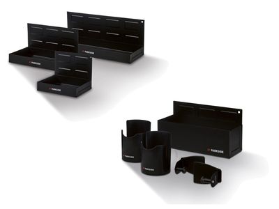 Ensemble de 3 étagères magnétiques ou étagère magnétique, porte-essuie-tout et porte-gobelet, 5 pièces