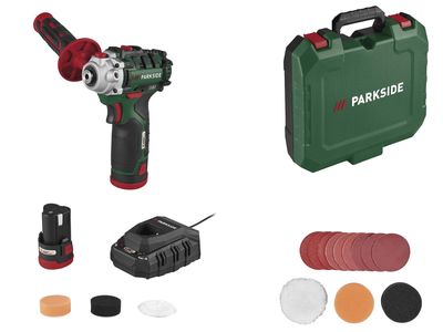 Set: kabelloser Renovierungspolierer + Akku + Ladegerät, 12 V