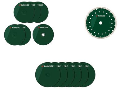 Juego de discos de corte y desbaste / Disco de corte de diamante, Ø 230 mm