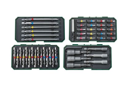 Set of screwdriver bits / socket wrenches