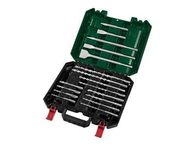 Juego de brocas y cinceles SDS-Plus, 17 piezas