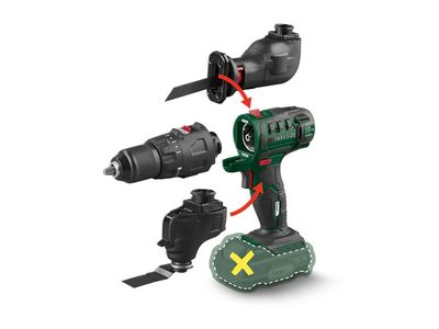 Battery-powered 3-in-1 combo tool