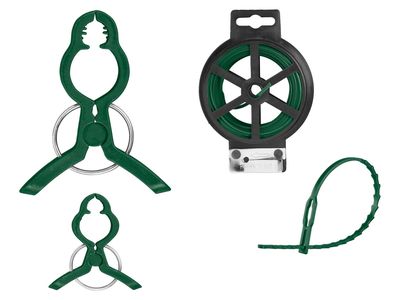 Juego de soportes para plantas / juego de alambre para atar