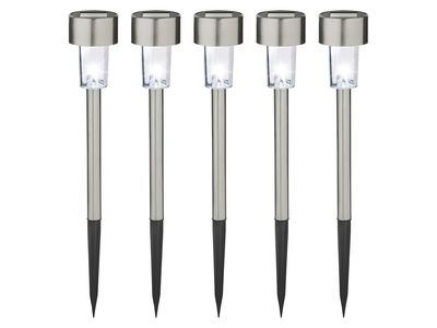 LED solar lights, 5 pieces