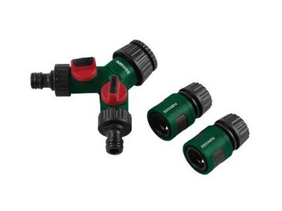 2-way valve with connector set