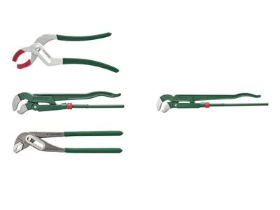 Hydraulic pliers set, 3 pieces or polygrip pliers